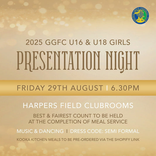 U16 & U18 Girls Presentation Dinner