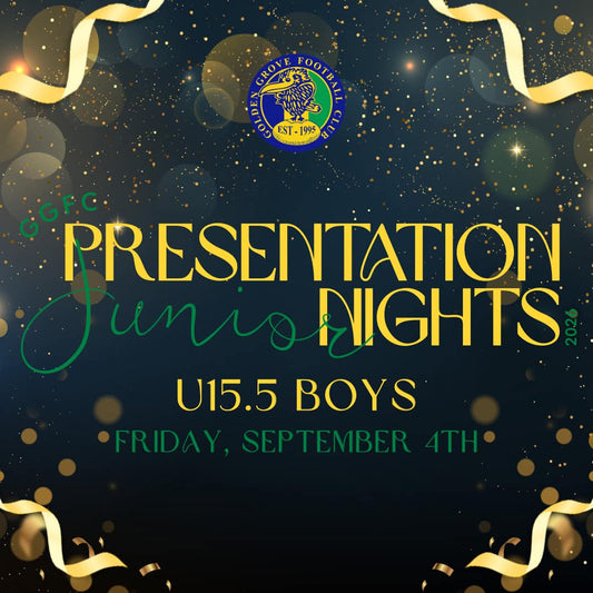 2026 U15.5 Boys Presentation Dinner